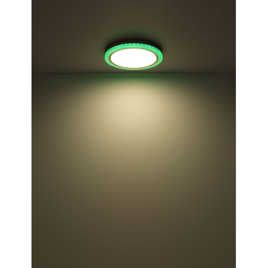 Globo - RGBW Himmennettävä kattovalaisin LED/20W/230V 2700-6500K + kauko-ohjaus