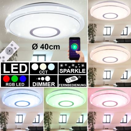 Globo - RGBW Himmennettävä kattovalaisin LED/16W/230V 2700-6500K WiFi Tuya + kauko-ohjaus