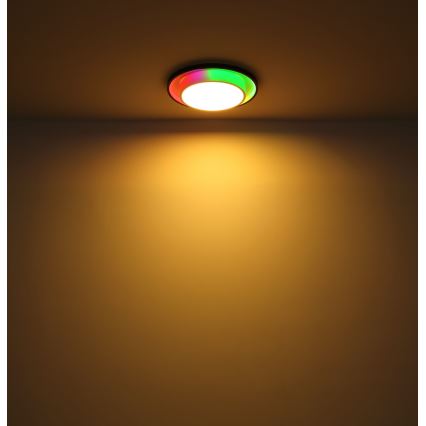 Globo - LED RGBW Himmennettävä kattovalo LED/21W/230V 2700-6500K+ kauko-ohjaus