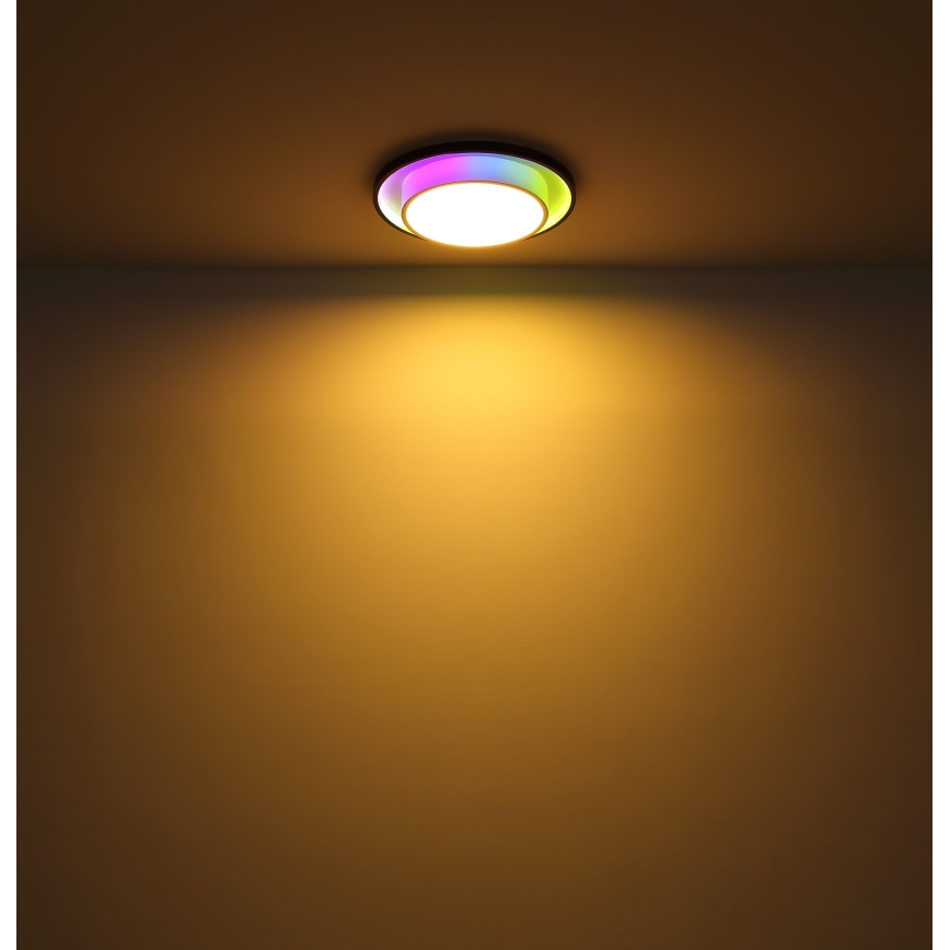 Globo - LED RGBW Himmennettävä kattovalo LED/21W/230V 2700-6500K+ kauko-ohjaus