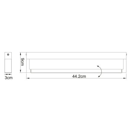 Globo - LED Kylpyhuoneen seinävalaisin LED/12W/230V IP44