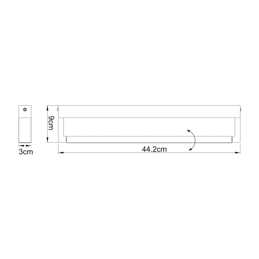 Globo - LED Kylpyhuoneen seinävalaisin LED/12W/230V IP44