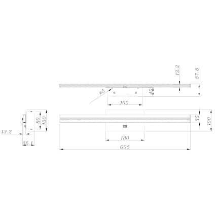 Globo 41499B - LED-seinävalaisin kylpyhuoneeseen VIGGO LED/18W/230V IP44
