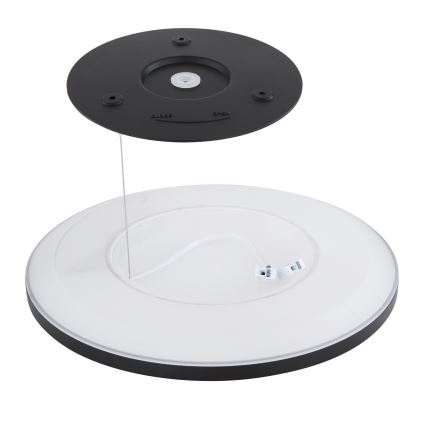 Globo - Himmennettävä kylpyhuoneen LED-kattovalaisin LED/18W/230V halkaisija 29,4 cm IP44 musta