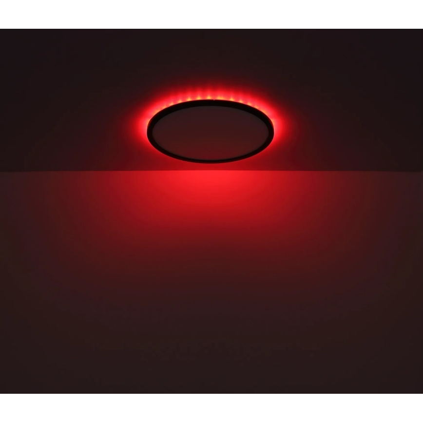 Globo - LED RGB Himmennettävä kylpyhuoneen kattovalaisin LED/18W/230V 3000-6000K + kauko-ohjaus IP44 musta