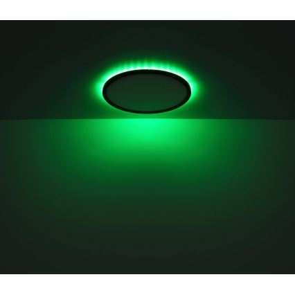 Globo - LED RGB Himmennettävä kylpyhuoneen kattovalaisin LED/18W/230V 3000-6000K + kauko-ohjaus IP44 musta