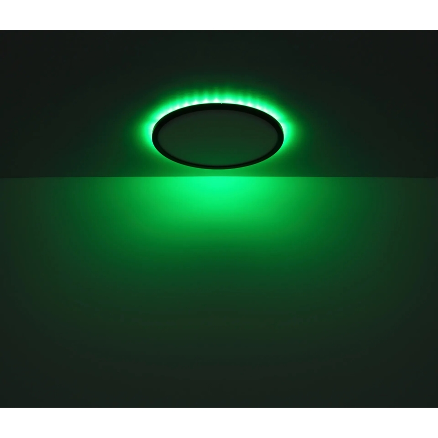 Globo - LED RGB Himmennettävä kylpyhuoneen kattovalaisin LED/18W/230V 3000-6000K + kauko-ohjaus IP44 musta
