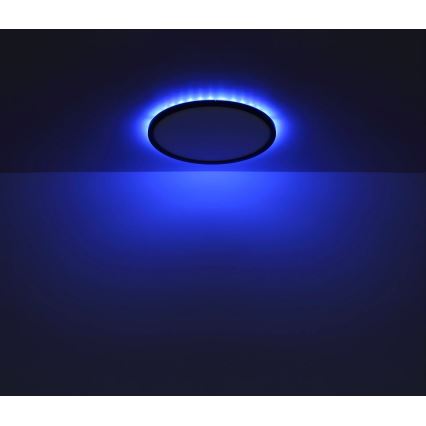 Globo - LED RGB Himmennettävä kylpyhuoneen kattovalaisin LED/18W/230V 3000-6000K + kauko-ohjaus IP44 musta