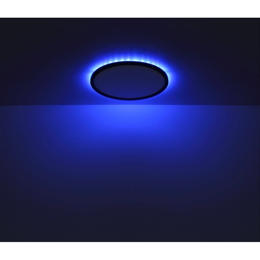 Globo - LED RGB Himmennettävä kylpyhuoneen kattovalaisin LED/18W/230V 3000-6000K + kauko-ohjaus IP44 musta