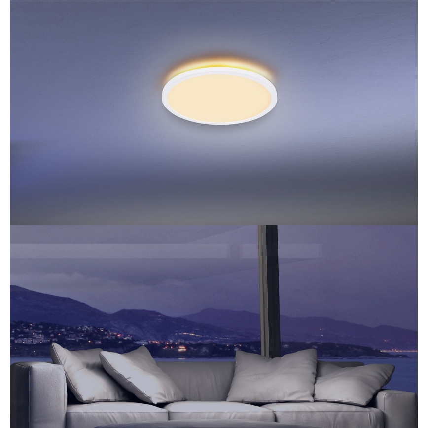 Globo - Himmennettävä kylpyhuoneen LED-kattovalaisin LED/18W/230V halkaisija 29,4 cm IP44 valkoinen