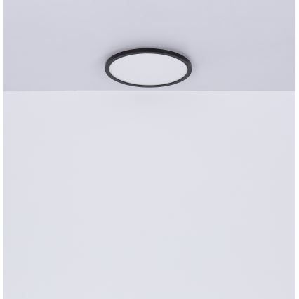 Globo - Himmennettävä kylpyhuoneen LED-kattovalaisin LED/24W/230V halkaisija 42 cm IP44 musta