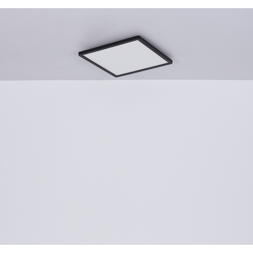 Globo - Himmennettävä kylpyhuoneen LED-kattovalaisin LED/18W/230V 29,4x29,4 cm IP44 musta