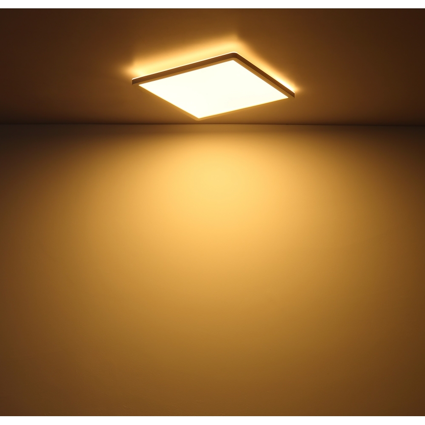 Globo - Himmennettävä kylpyhuoneen LED-kattovalaisin LED/18W/230V 29,4x29,4 cm IP44 valkoinen