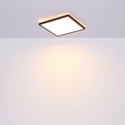 Globo - Himmennettävä kylpyhuoneen LED-kattovalaisin LED/24W/230V 42x42 cm IP44 musta
