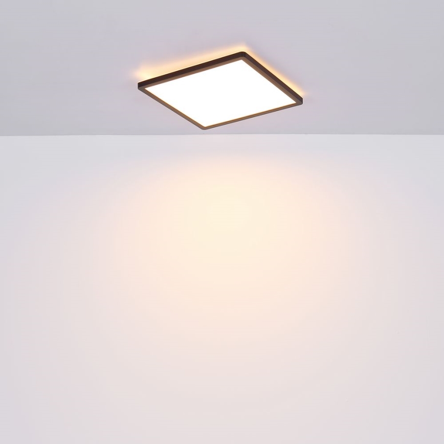 Globo - Himmennettävä kylpyhuoneen LED-kattovalaisin LED/24W/230V 42x42 cm IP44 musta