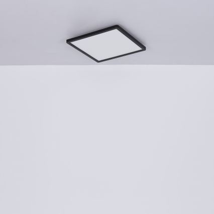 Globo - Himmennettävä kylpyhuoneen LED-kattovalaisin LED/24W/230V 42x42 cm IP44 musta