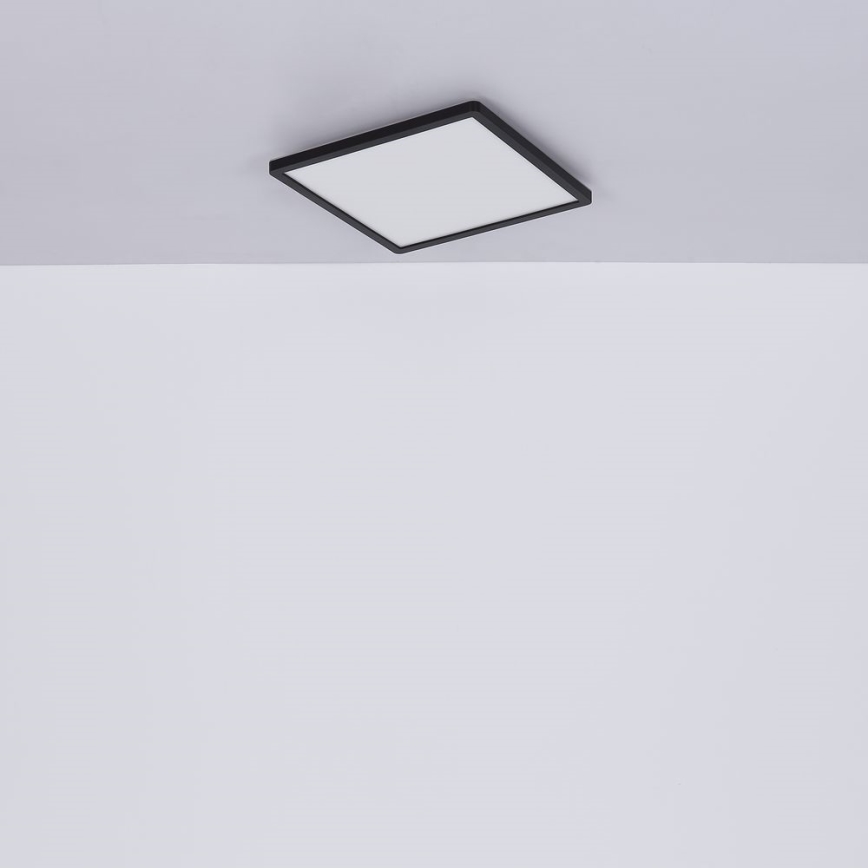 Globo - Himmennettävä kylpyhuoneen LED-kattovalaisin LED/24W/230V 42x42 cm IP44 musta