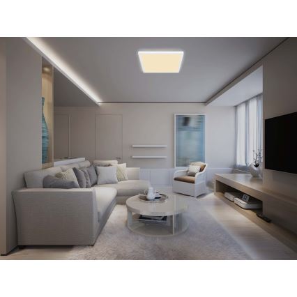 Globo - Himmennettävä kylpyhuoneen LED-kattovalaisin LED/24W/230V 42x42 cm IP44 valkoinen