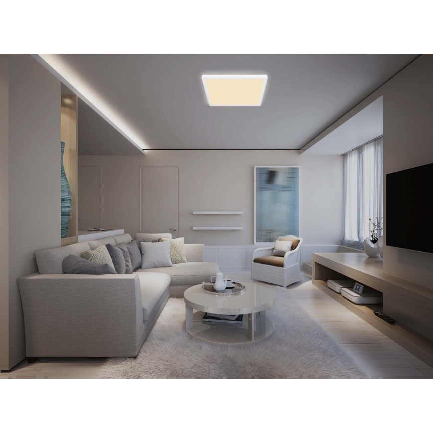 Globo - Himmennettävä kylpyhuoneen LED-kattovalaisin LED/24W/230V 42x42 cm IP44 valkoinen