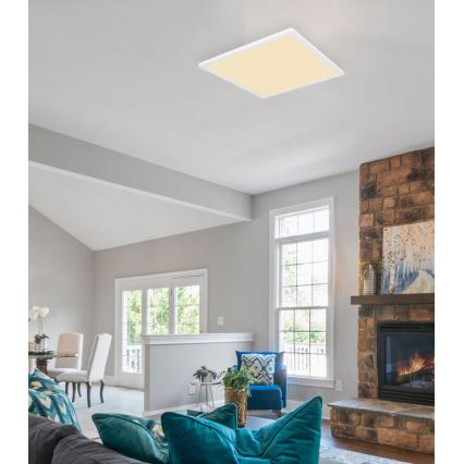 Globo - Himmennettävä kylpyhuoneen LED-kattovalaisin LED/24W/230V 42x42 cm IP44 valkoinen
