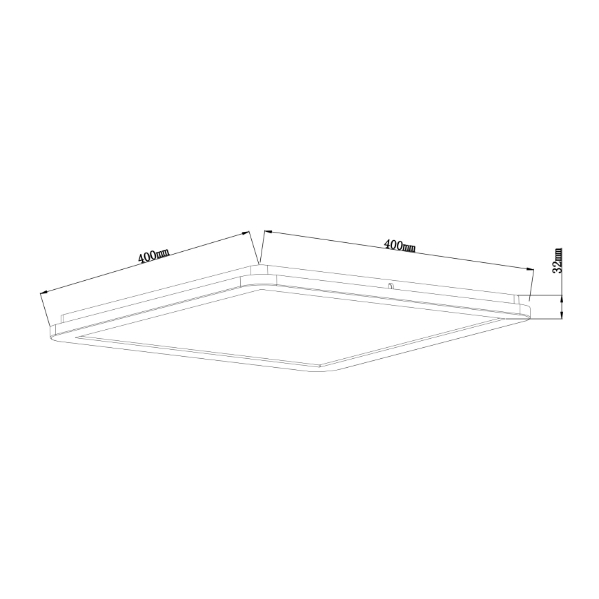 Globo - Himmennettävä kylpyhuoneen LED-kattovalaisin LED/24W/230V 42x42 cm IP44 valkoinen
