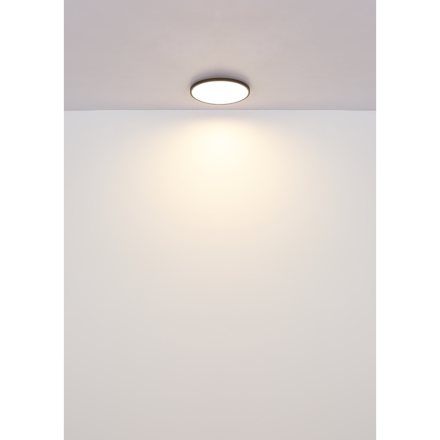 Globo - LED-kattovalaisin LED/15W/230V 4000K halkaisija 23 cm musta