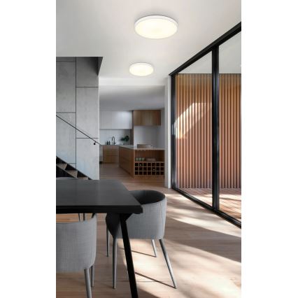 Globo - LED-kattovalaisin 15 W, 230 V, 4000 K, halkaisija 23 cm, valkoinen