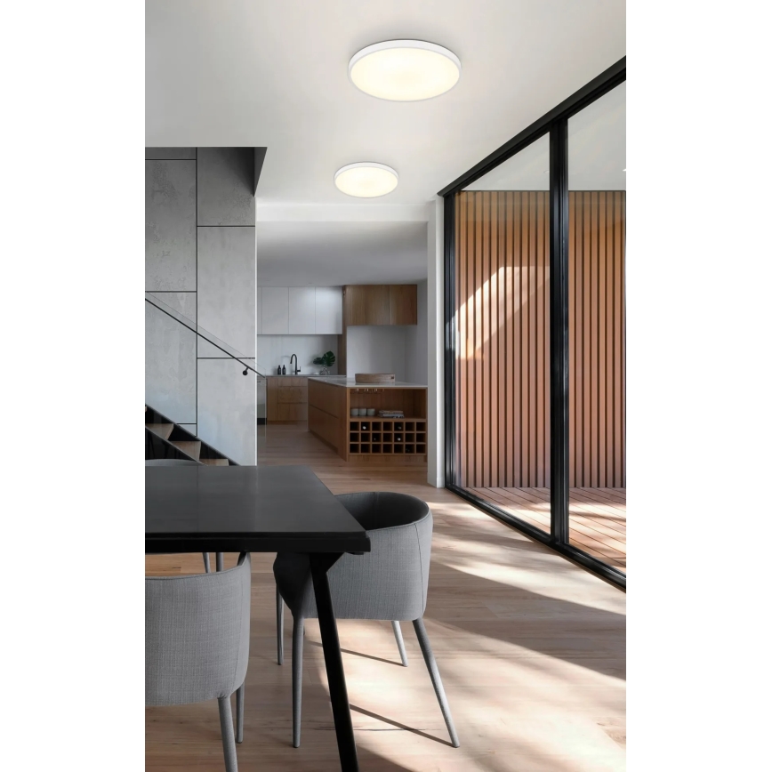 Globo - LED-kattovalaisin 15 W, 230 V, 4000 K, halkaisija 23 cm, valkoinen