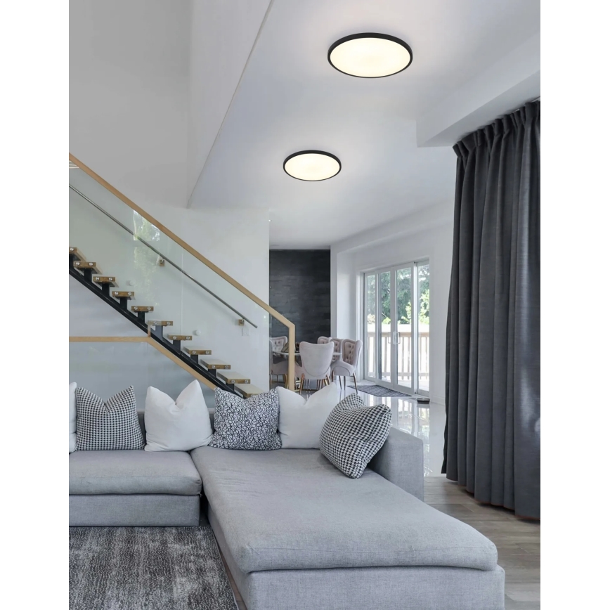 Globo - LED-kattovalaisin LED/20W/230V 4000K Ø 30 cm musta