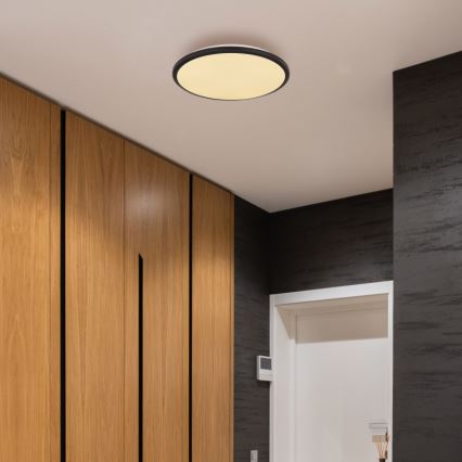 Globo - LED-kattovalaisin LED/18W/230V 3000K halkaisija 35 cm musta