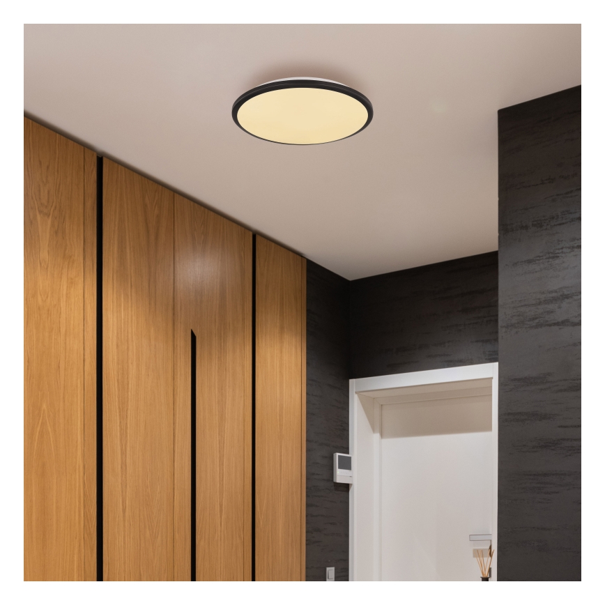 Globo - LED-kattovalaisin LED/18W/230V 3000K halkaisija 35 cm musta