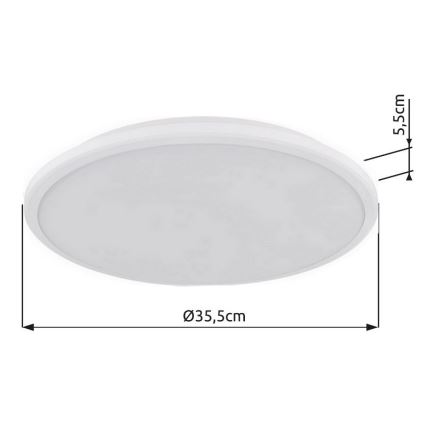 Globo - LED-kattovalaisin LED/18W/230V 3000K halkaisija 35 cm valkoinen