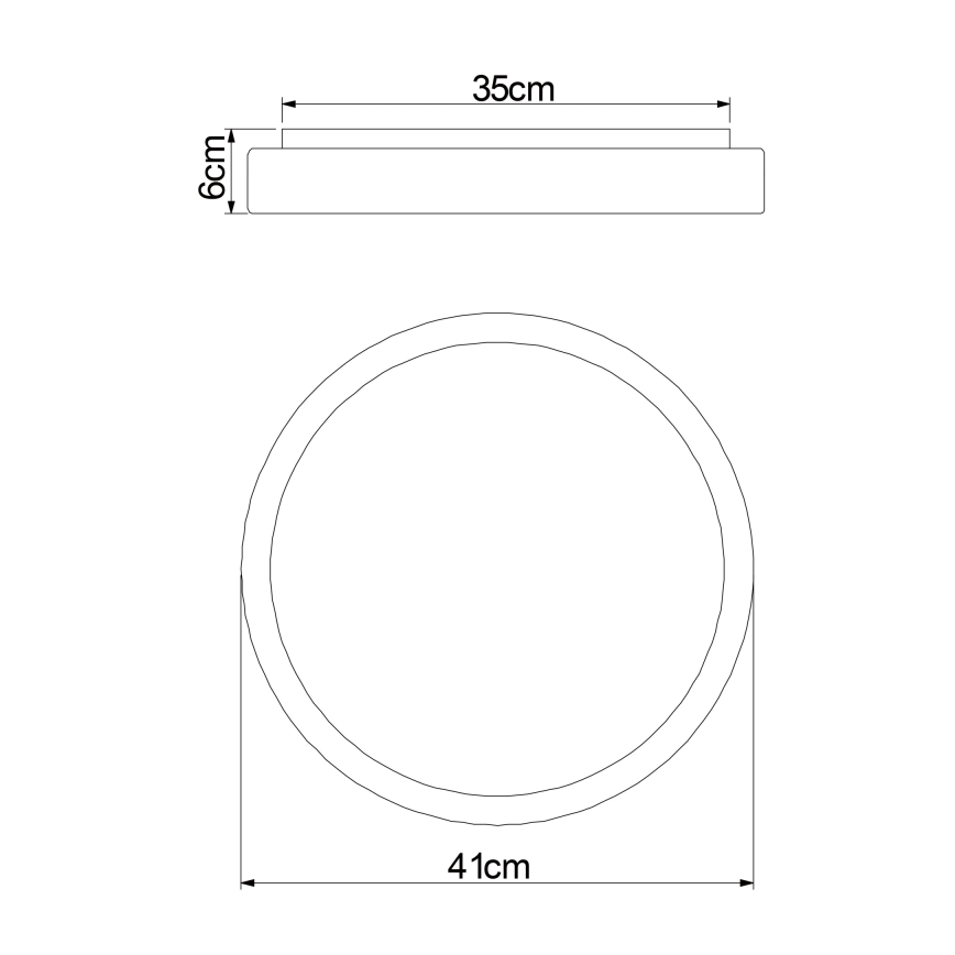 Globo - Himmennettävä LED-kattovalaisin LED/18W/230V 2700-6500K + kauko-ohjaus