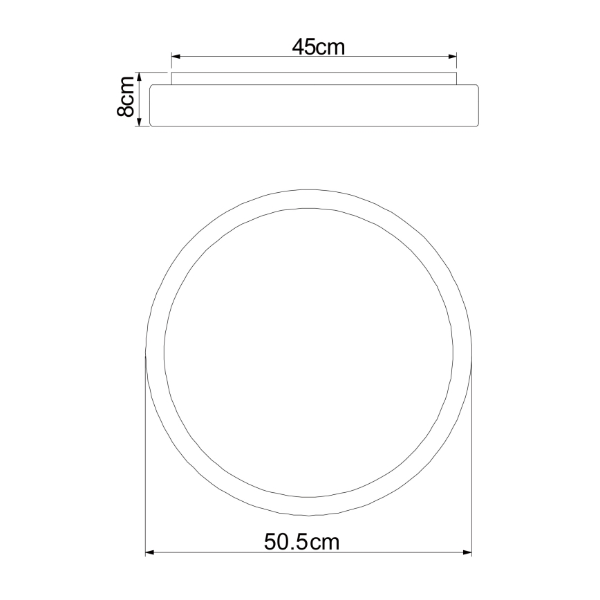 Globo - Himmennettävä LED-kattovalaisin LED/24W/230V + kauko-ohjaus