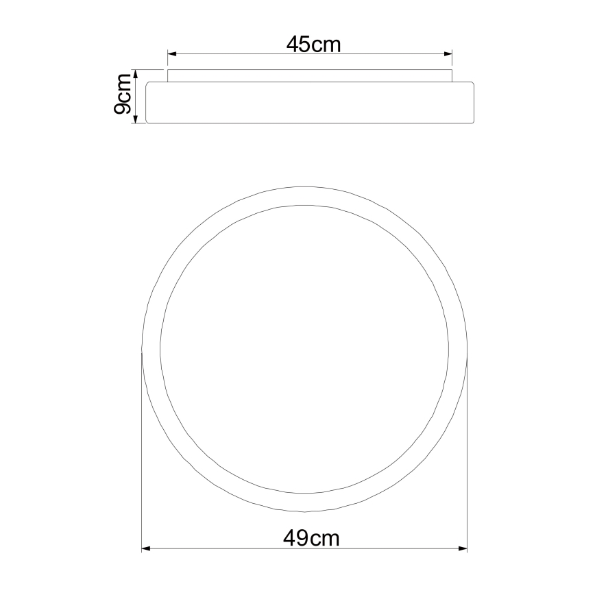 Globo - Himmennettävä LED-kattovalaisin LED/24W/230V + kauko-ohjaus