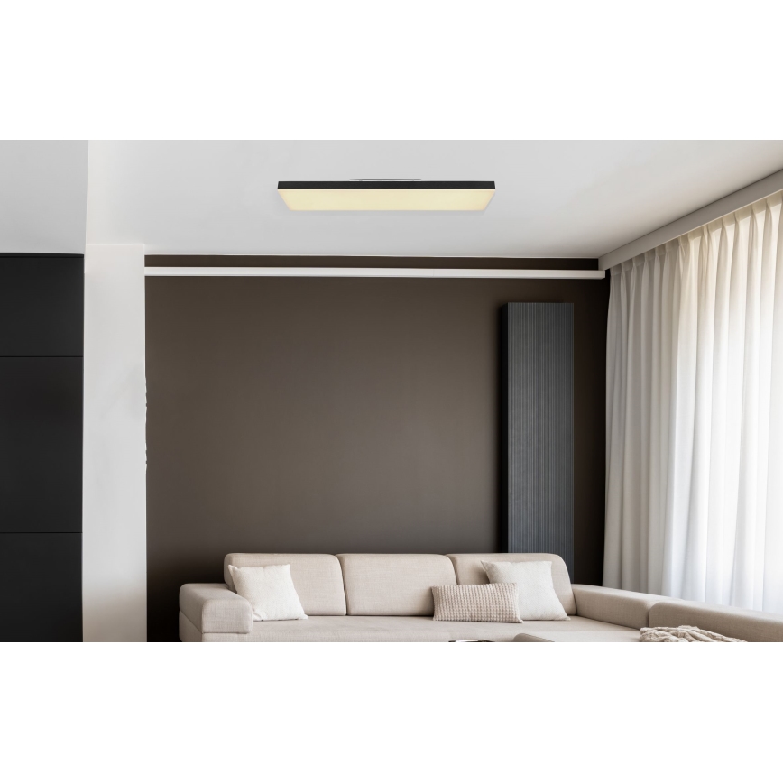 Globo - Himmennettävä LED-kattovalaisin LED/24W/230V 2700-6500K musta + kauko-ohjaus