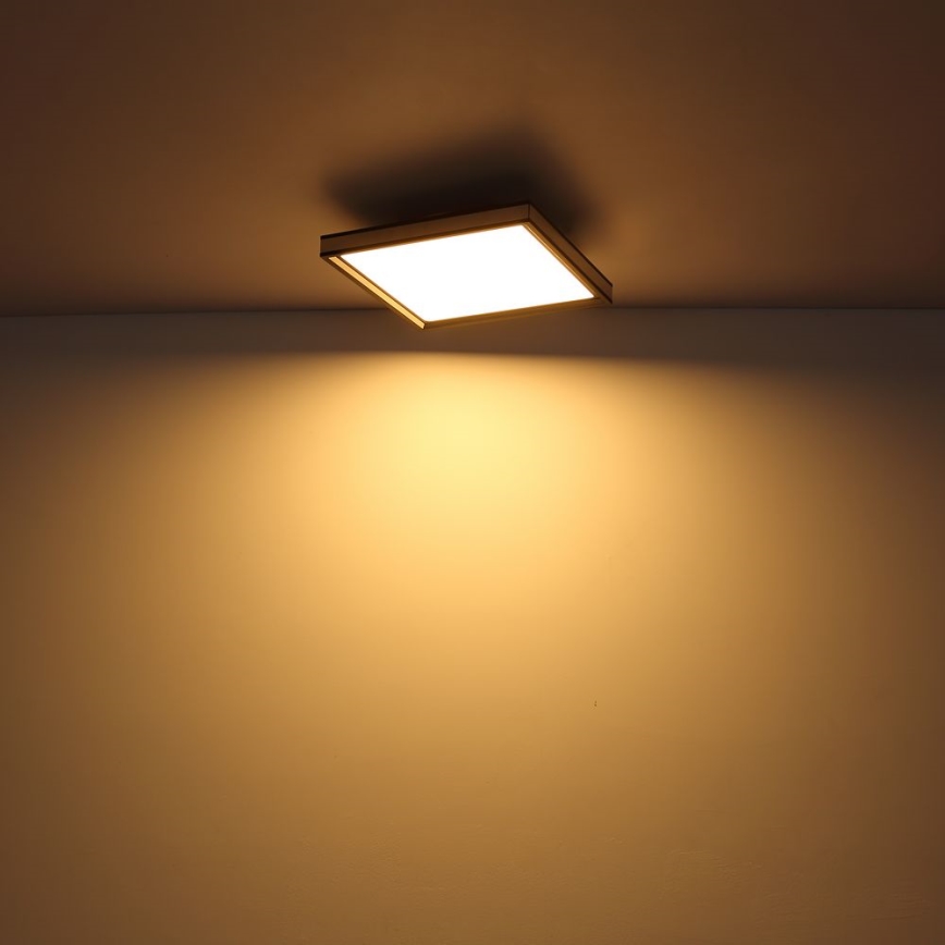 Globo - LED-kattovalaisin LED/12W/230V 30x30 cm musta/valkoinen
