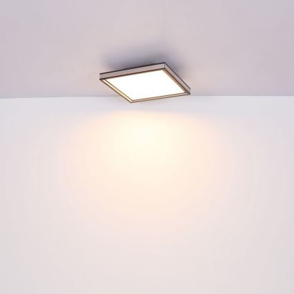 Globo - LED-kattovalaisin LED/12W/230V 30x30 cm musta/valkoinen