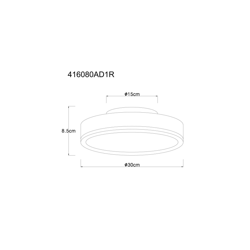 Globo - LED-kattovalaisin LED/12W/230V 3000K halkaisija 30 cm