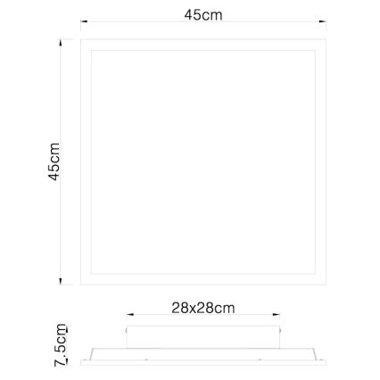 Globo - LED-kattovalaisin LED/24W/230V