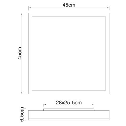 Globo - LED-kattovalaisin LED/24W/230V