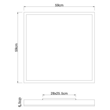 Globo - LED-kattovalaisin LED/36W/230V
