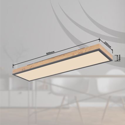 Globo - Himmennettävä LED-kattovalaisin LED/24W/230V 2700-6500K + kauko-ohjaus