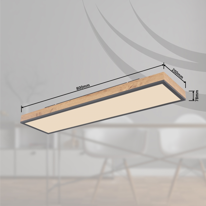 Globo - Himmennettävä LED-kattovalaisin LED/24W/230V 2700-6500K + kauko-ohjaus