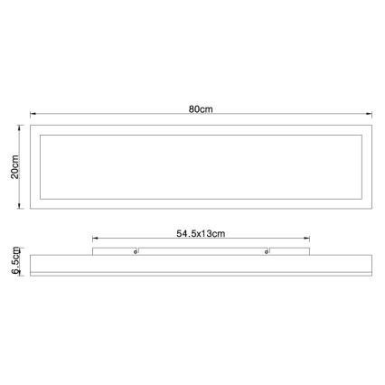 Globo - LED-kattovalaisin LED/24W/230V