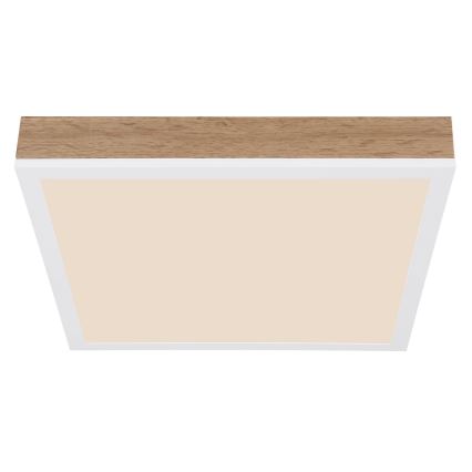 Globo - LED-kattovalaisin LED/12W/230V 30x30 cm ruskea