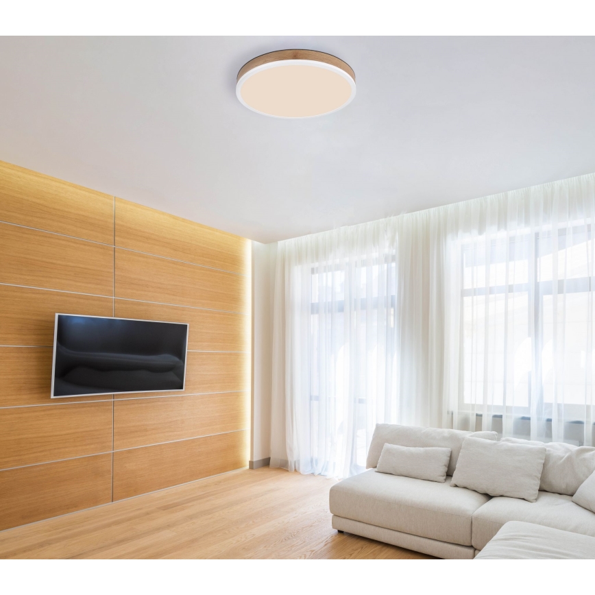 Globo - LED-kattovalaisin LED/24W/230V halkaisija 45 cm ruskea