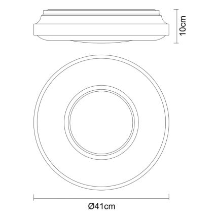 Globo - LED-kattovalaisin LED/24W/230V