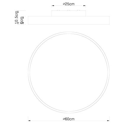 Globo - Himmennettävä LED-kattovalaisin LED/48W/230V 3000-6000K + kauko-ohjaus