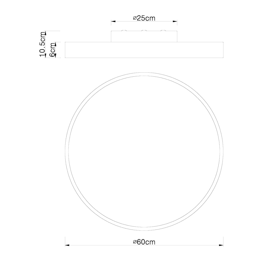 Globo - Himmennettävä LED-kattovalaisin LED/48W/230V 3000-6000K + kauko-ohjaus